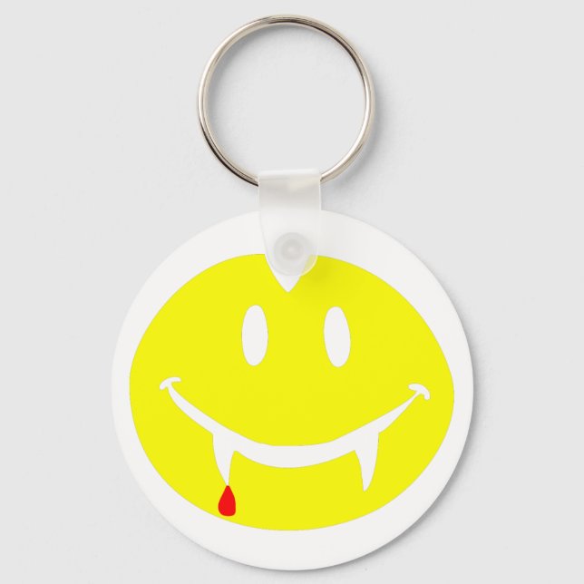 vampire emoji dracula keychain (Front)