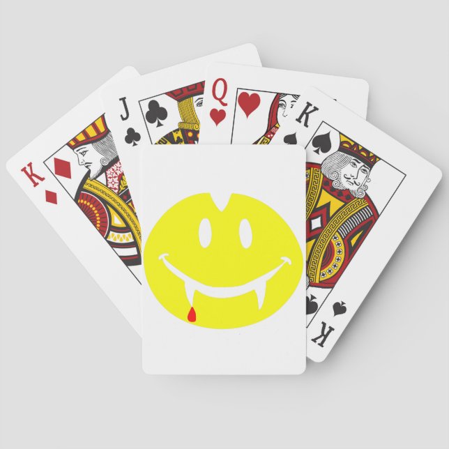 vampire emoji dracula playing cards (Back)