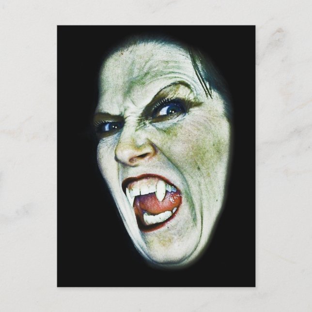 Vampire en baisers-(vue latérale)- Carte postale (Devant)