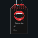 Vampire Fangs Blood Dracula Halloween Party Favour Gift Tags<br><div class="desc">Vampire Fangs Blood Dracula Halloween Party Favour Gift Tags. Customize however you want.</div>