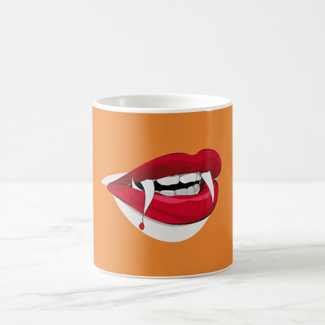 Vampire Fangs Coffee Mug (Center)
