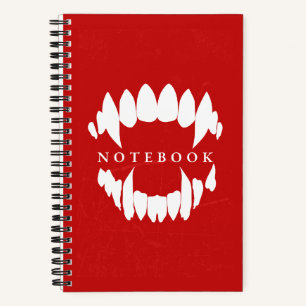 Vampire Fangs Horror Notebook
