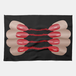Vampire finger V.2 Kitchen Towel