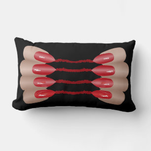 Vampire finger V.2 Lumbar Pillow