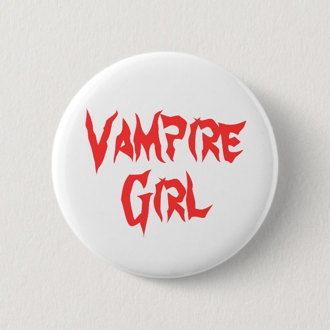 Vampire Girl 2 Inch Round Button (Front)