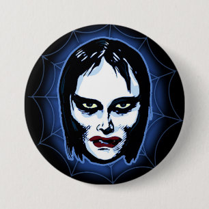 Vampire Girl (horror) 3 Inch Round Button