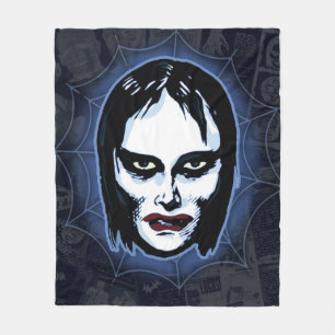 Vampire Girl (horror) Fleece Blanket