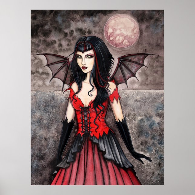 Vampire Gothic Fairy Art Poster Print (Front)
