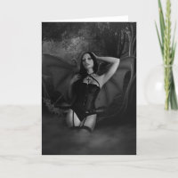 Vampire Gothic Greeting Card