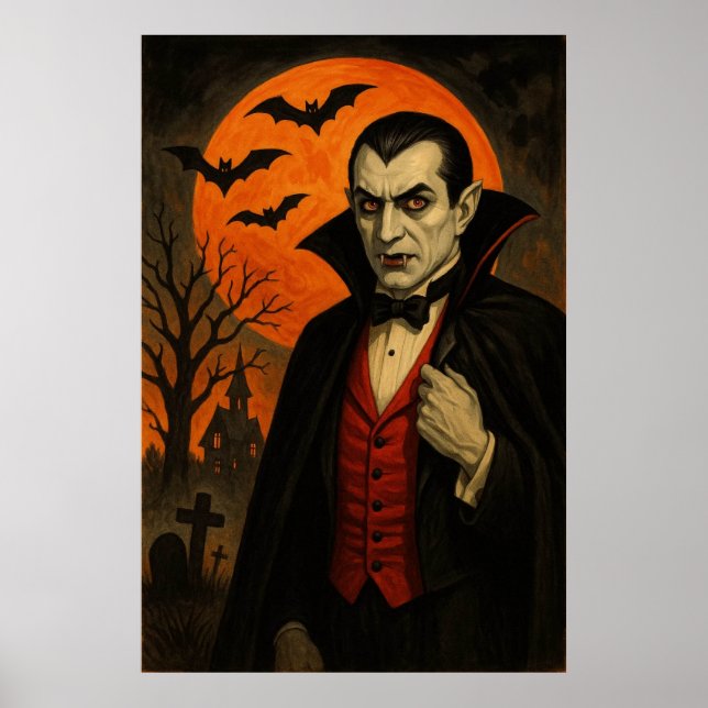 Vampire Halloween Poster (Front)