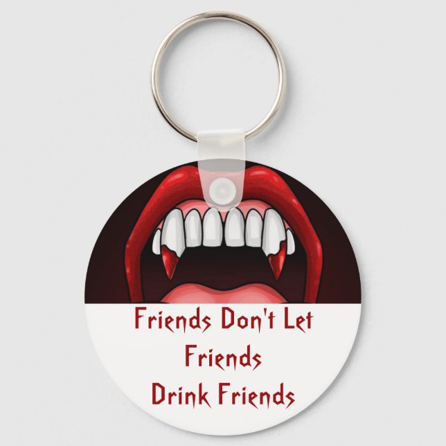 Vampire Halloween Teeth Keychain (Front)