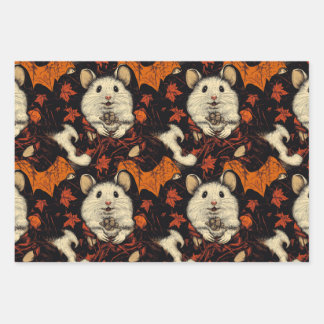 Vampire Hamster Halloween Wrapping Paper