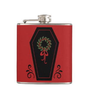 Vampire Holiday Coffin Hip Flask