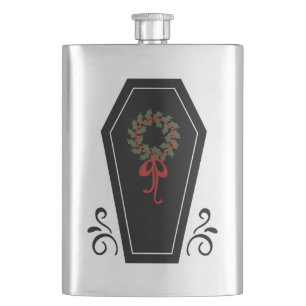 Vampire Holiday Coffin Hip Flask