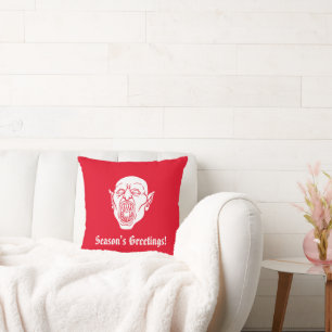 Vampire Holiday Throw Pillow