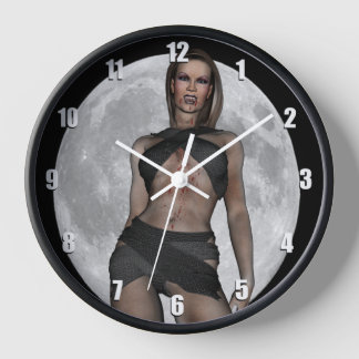 Vampire Huntress Wall Clock