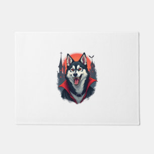 Vampire Husky Bite Doormat