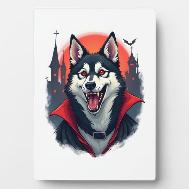 Vampire Husky Bite Plaque (Front)
