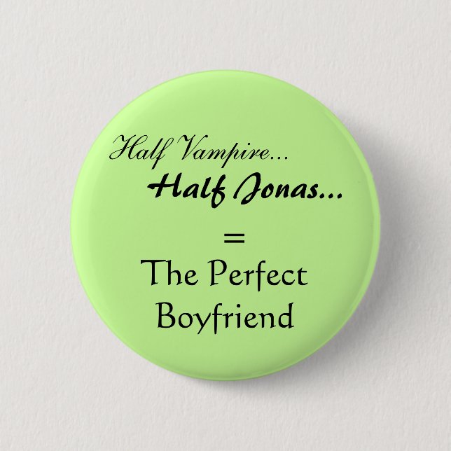 vampire jonas boyfriend 2 inch round button (Front)