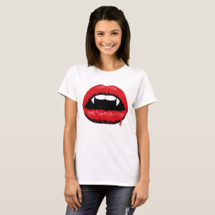 Vampire Lips & Fangs Women's T Shirt