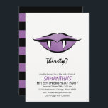 Vampire Lips Goth Birthday Party Invitation Card<br><div class="desc">Goth inspired Vampire theme birthday invitation that can be fully customized for any birthday. You can either personalize the wording above or press the "personalize" or "click to customize further" button to make further adjustments to the colour, font and images on the invitation to suit your needs. Please check out...</div>