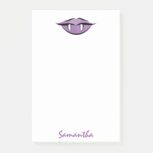 Vampire Lips Goth Purple Post-it® Notes