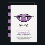 Vampire Lips Goth Sweet Sixteen Invitation Card<br><div class="desc">Goth inspired Vampire theme birthday invitation that can be fully customized. You can either personalize the wording above or press the "personalize" or "click to customize further" button to make further adjustments to the colour, font and images on the invitation to suit your needs. Please check out the rest of...</div>