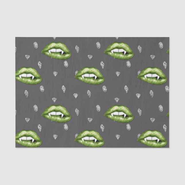 Vampire Lips  Tissue Paper (Front)