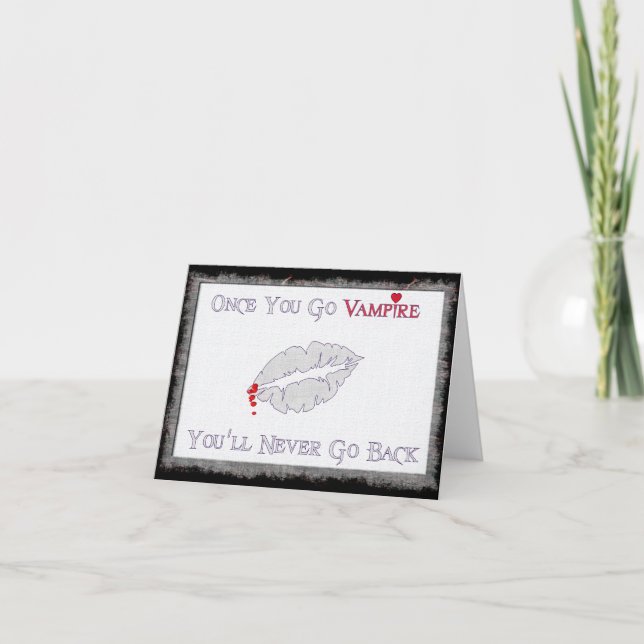 Vampire Love Holiday Card (Front)