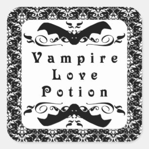 Vampire Love Potion Halloween Stickers
