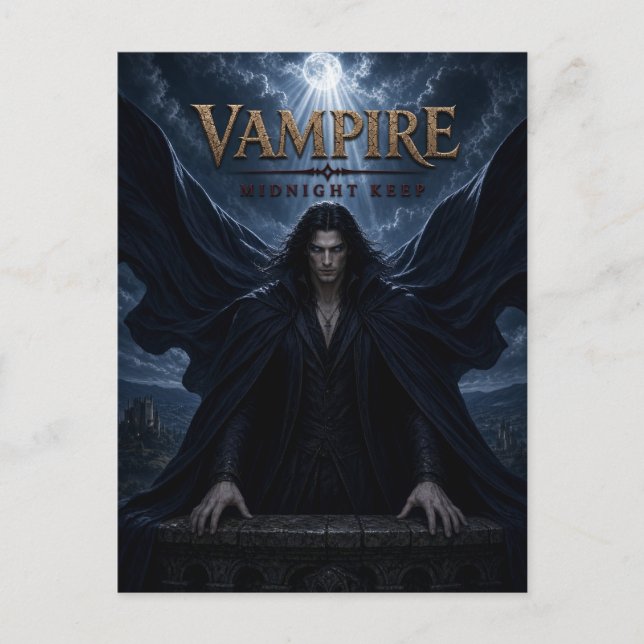 Vampire Midnight Keep Dark Cinema Postcard (Front)