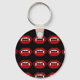 Vampire mouth with teeth keychain