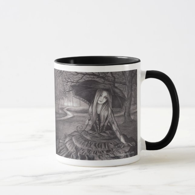 Vampire Mug Halloween Mug Gothic Art Mug (Right)