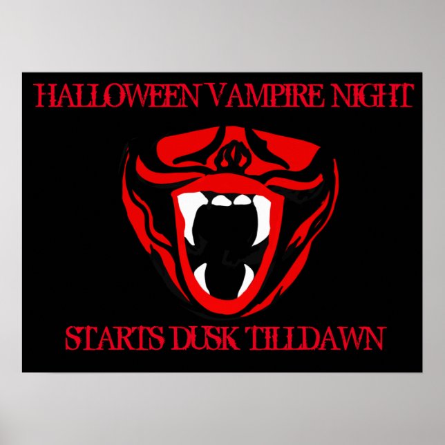 VAMPIRE NIGHT POSTER (Front)