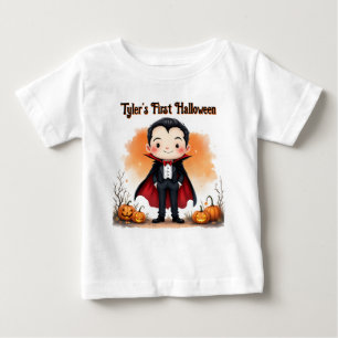 Vampire Not So Scary First Halloween Baby T-Shirt