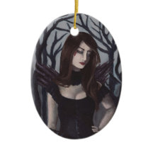 Vampire Ornament Gothic Art Ornament