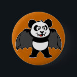 Vampire Panda 2 Inch Round Button<br><div class="desc">This vampire panda is too cute! With his fangs and cape this design makes an excellent Halloween present or anyone who likes vampires. Great gift ideas here for your friends and family.</div>