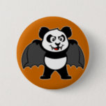 Vampire Panda 2 Inch Round Button<br><div class="desc">This vampire panda is too cute! With his fangs and cape this design makes an excellent Halloween present or anyone who likes vampires. Great gift ideas here for your friends and family.</div>