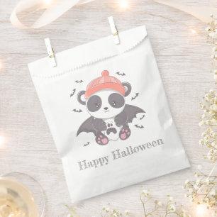 Vampire Panda Bats Ghost Happy Halloween Favour Bag