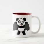 Vampire Panda Two-Tone Coffee Mug<br><div class="desc">This vampire panda is too cute! With his fangs and cape this design makes an excellent Halloween present or anyone who likes vampires. Great gift ideas here for your friends and family.</div>