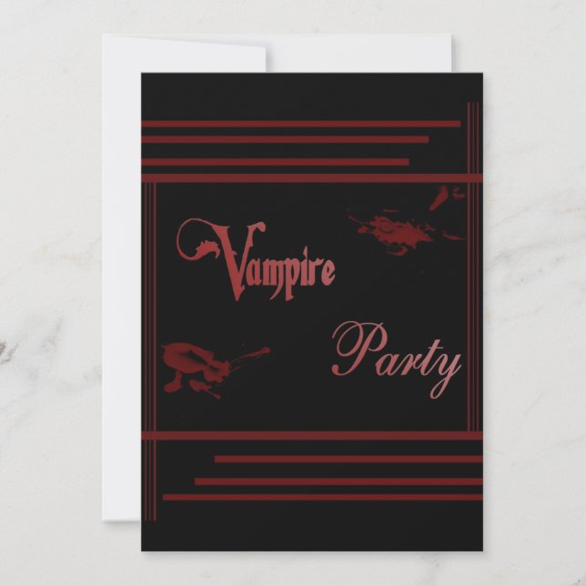 Vampire Party Invitation (Front)