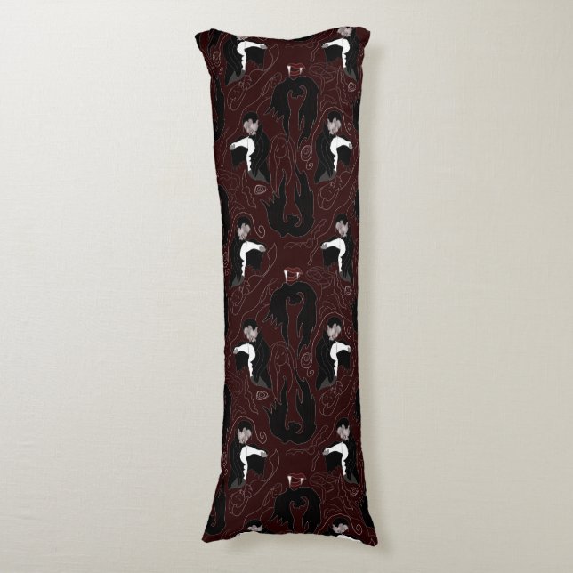 Vampire Pattern Body Pillow (Front Vertical)