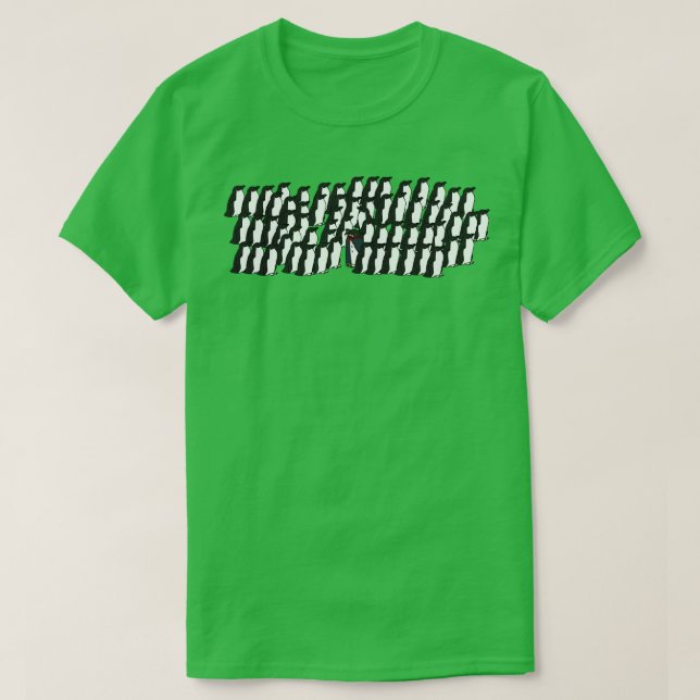 Vampire Penguin visits Antarctica for Halloween Ho T-Shirt (Design Front)