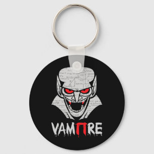 Vampire Pi Halloween Costume Funny Math Science Te Keychain