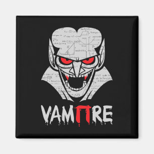 Vampire Pi Halloween Costume Funny Math Science Te Magnet