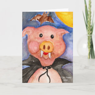 Vampire Pig Card