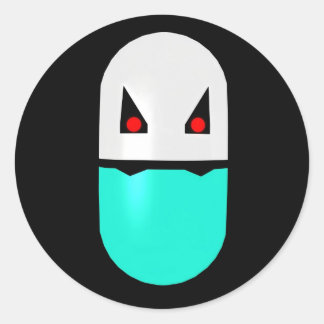 Vampire Prozac Parody Pill Sticker 001