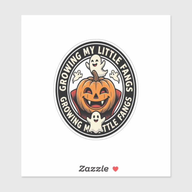 Vampire Pumpkin Badge Growing My Little Fangs_1 (Sheet)