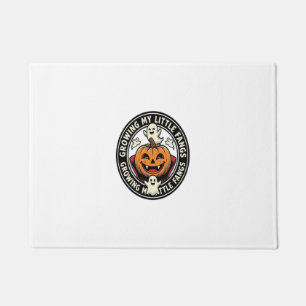 Vampire Pumpkin Badge Growing My Little Fangs_1 Doormat