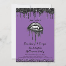 Vampire Purple glitter lips adult Halloween party 